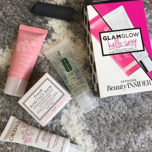 Skin care set with a bite beauty lipstick mini